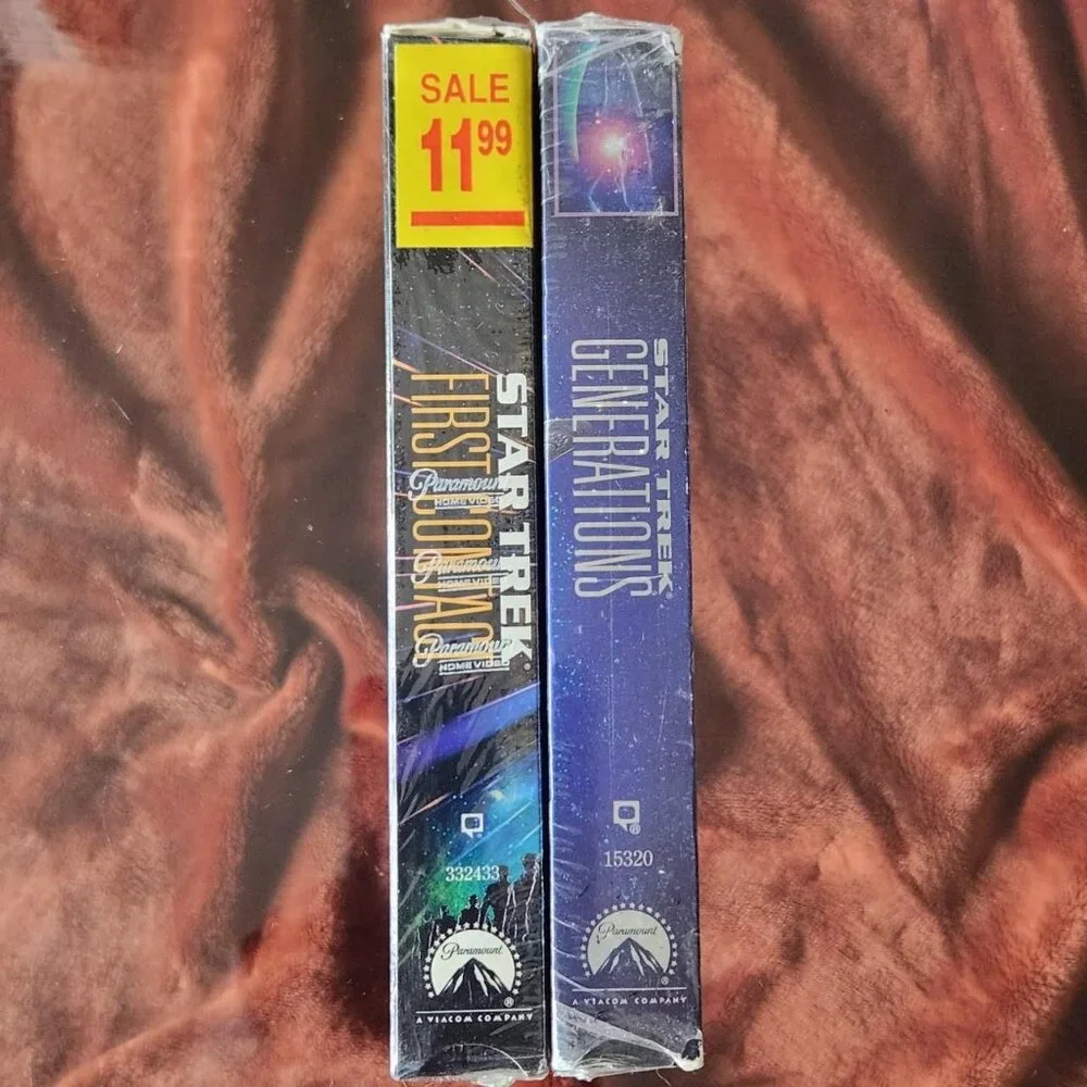 SEALED Star Trek: First Contact & Generations Lenticular VHS Lot. READ.